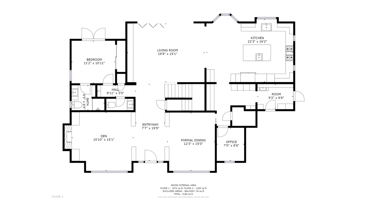 floor plan of a building - virtual tour for construction