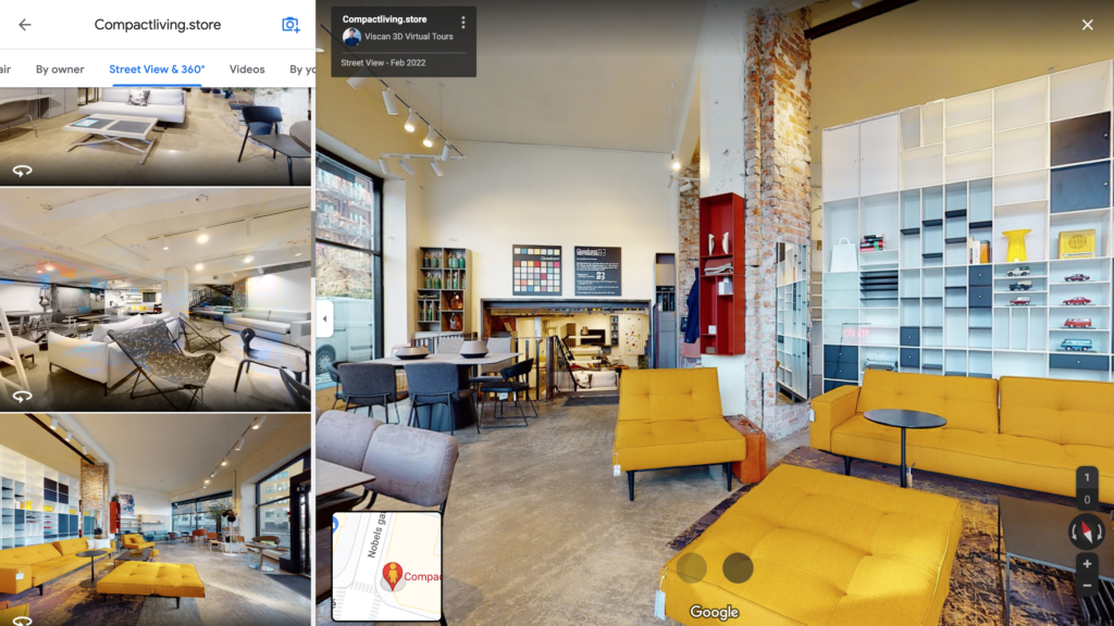 virtual tour on Google Street View